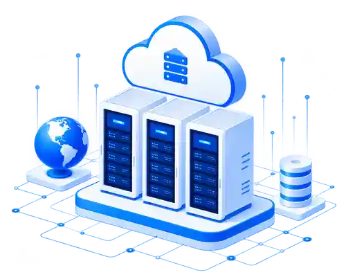 巴库IPv6弹性云服务器与云计算基础设施示意图